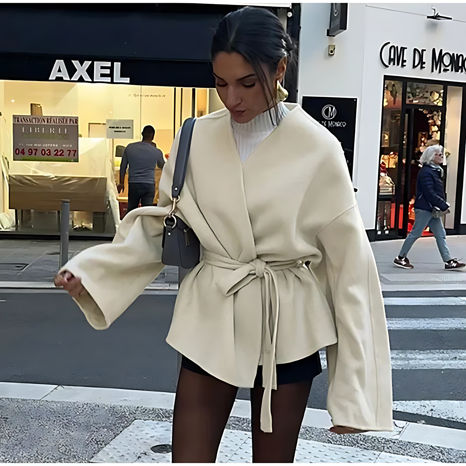 Oversized Belted Wool Coat