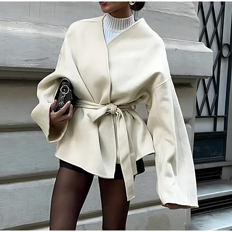 Oversized Belted Wool Coat